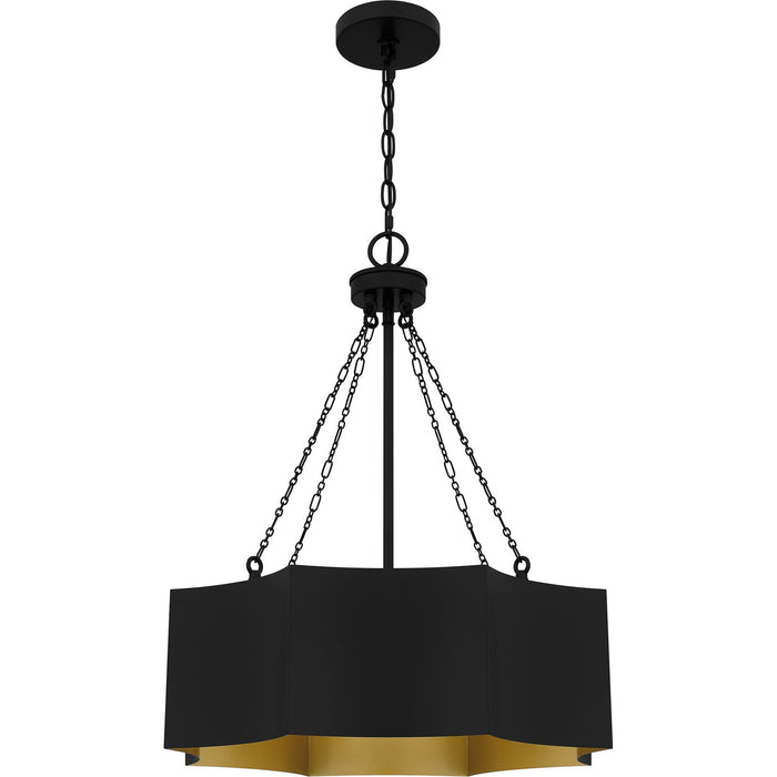 Myhouse Lighting Quoizel - QP6755MBK - Four Light Pendant - Quoizel Pendant - Matte Black