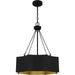 Myhouse Lighting Quoizel - QP6755MBK - Four Light Pendant - Quoizel Pendant - Matte Black