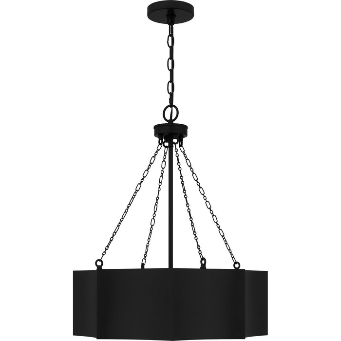 Myhouse Lighting Quoizel - QP6755MBK - Four Light Pendant - Quoizel Pendant - Matte Black