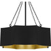 Myhouse Lighting Quoizel - QP6755MBK - Four Light Pendant - Quoizel Pendant - Matte Black