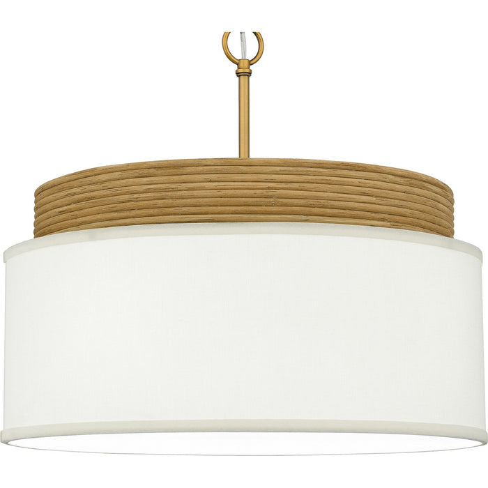 Myhouse Lighting Quoizel - QP6757BRG - Four Light Pendant - Quoizel Pendant - Brushed Gold