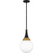 Myhouse Lighting Quoizel - QP6758MBK - One Light Pendant - Quoizel Pendant - Matte Black