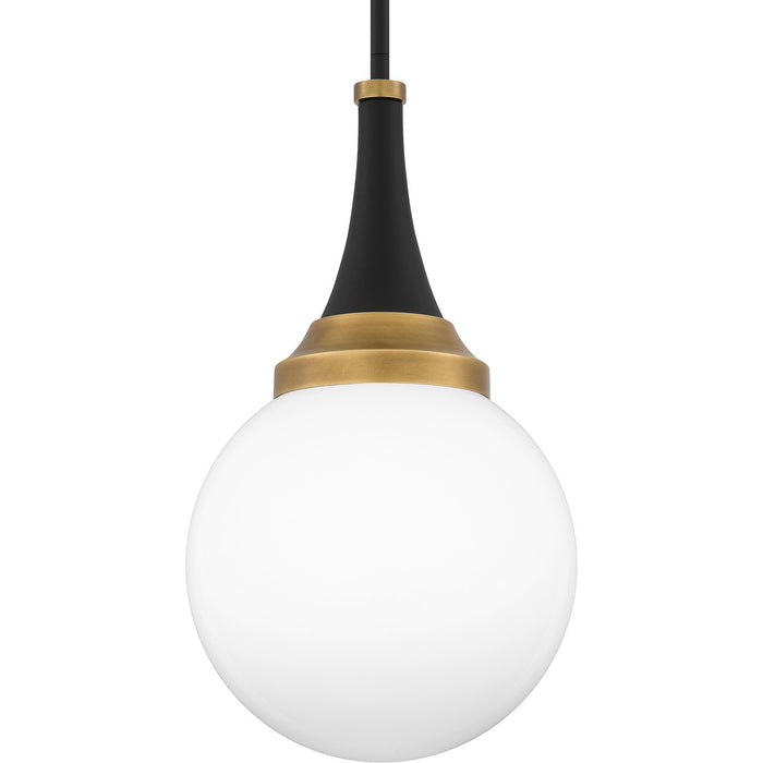 Myhouse Lighting Quoizel - QP6758MBK - One Light Pendant - Quoizel Pendant - Matte Black