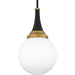 Myhouse Lighting Quoizel - QP6758MBK - One Light Pendant - Quoizel Pendant - Matte Black