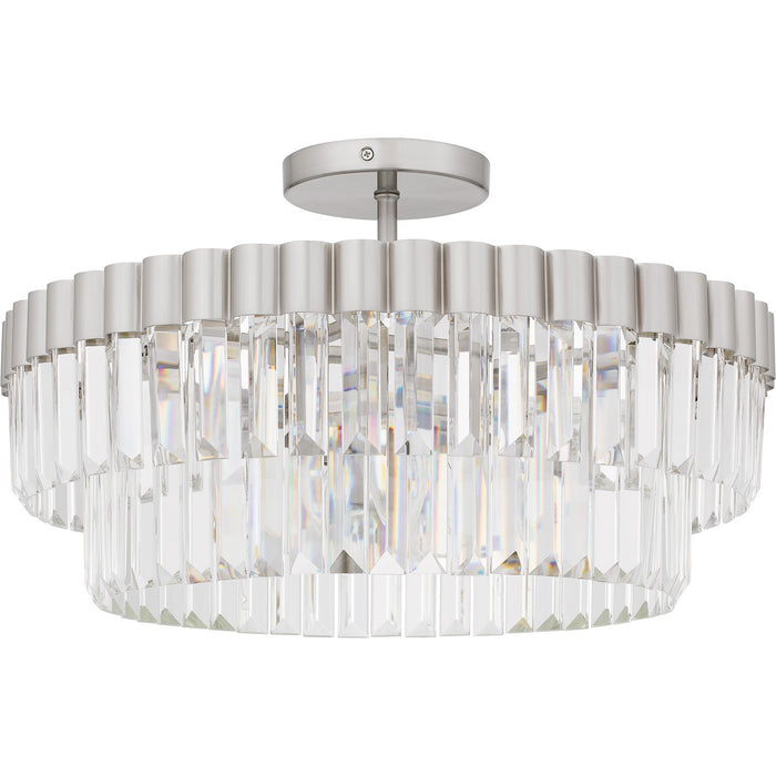 Myhouse Lighting Quoizel - QSF6742BN - Four Light Semi Flush Mount - Quoizel Semi-Flush Mount - Brushed Nickel