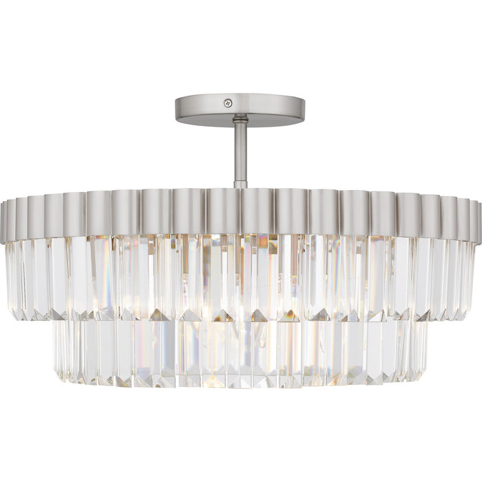 Myhouse Lighting Quoizel - QSF6742BN - Four Light Semi Flush Mount - Quoizel Semi-Flush Mount - Brushed Nickel