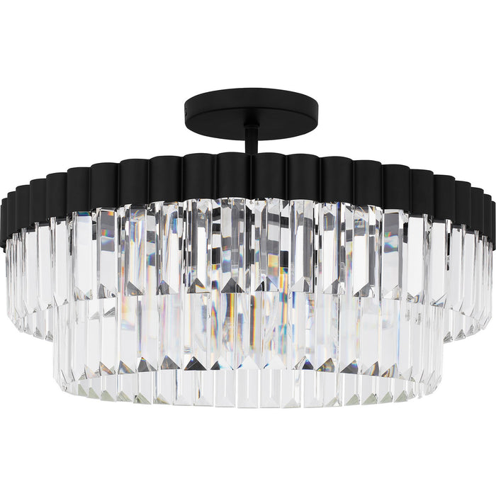 Myhouse Lighting Quoizel - QSF6742MBK - Four Light Semi Flush Mount - Quoizel Semi-Flush Mount - Matte Black