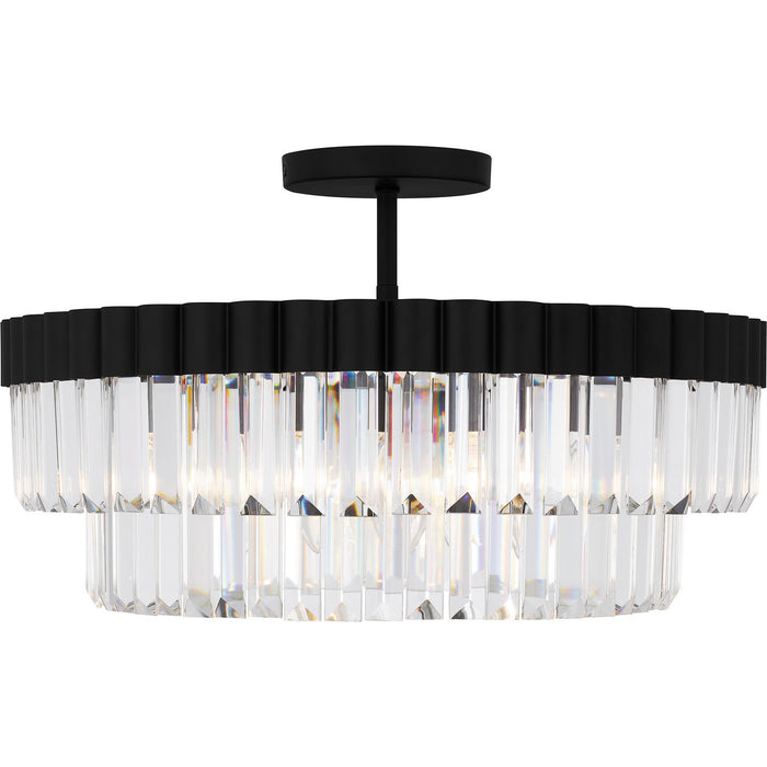 Myhouse Lighting Quoizel - QSF6742MBK - Four Light Semi Flush Mount - Quoizel Semi-Flush Mount - Matte Black