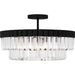 Myhouse Lighting Quoizel - QSF6742MBK - Four Light Semi Flush Mount - Quoizel Semi-Flush Mount - Matte Black