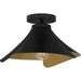 Myhouse Lighting Quoizel - QSF6747MBK - One Light Semi Flush Mount - Quoizel Semi-Flush Mount - Matte Black