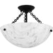 Myhouse Lighting Quoizel - QSF6751MBK - Three Light Semi Flush Mount - Quoizel Semi-Flush Mount - Matte Black