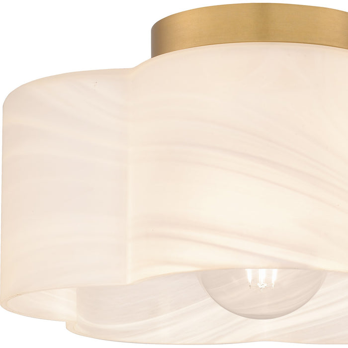 Myhouse Lighting Quoizel - QSF6760BWS - One Light Semi Flush Mount - Quoizel Semi-Flush Mount - Brushed Weathered Brass