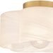 Myhouse Lighting Quoizel - QSF6760BWS - One Light Semi Flush Mount - Quoizel Semi-Flush Mount - Brushed Weathered Brass