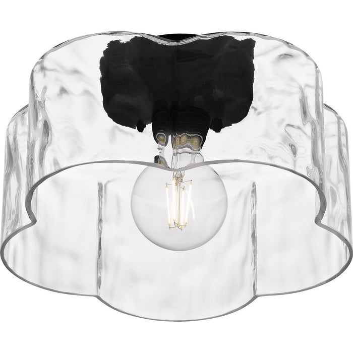 Myhouse Lighting Quoizel - QSF6760MBK - One Light Semi Flush Mount - Quoizel Semi-Flush Mount - Matte Black