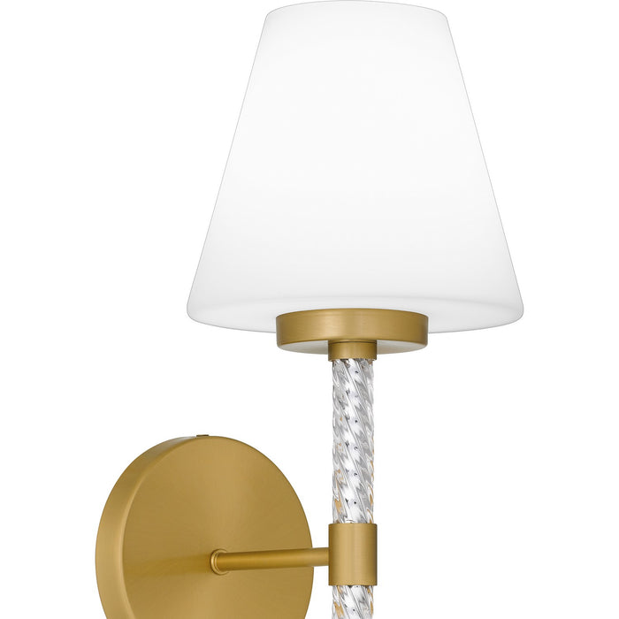 Myhouse Lighting Quoizel - QW6752BRG - One Light Wall Sconce - Quoizel Wood - Brushed Gold