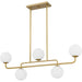 Myhouse Lighting Quoizel - RGS540BRG - Five Light Linear Chandelier - Regis - Brushed Gold