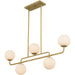 Myhouse Lighting Quoizel - RGS540BRG - Five Light Linear Chandelier - Regis - Brushed Gold