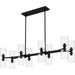 Myhouse Lighting Quoizel - RMD846MBK - Eight Light Linear Chandelier - Ramada - Matte Black