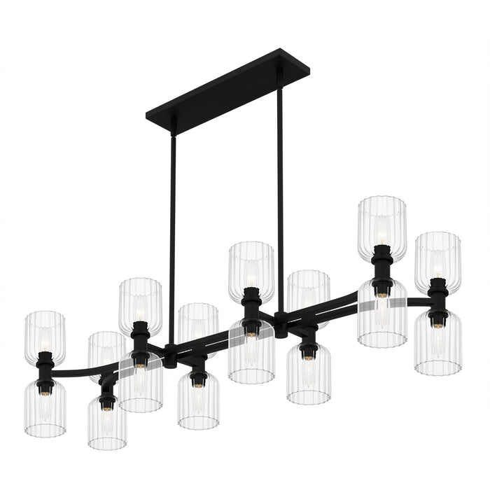 Myhouse Lighting Quoizel - RMD846MBK - Eight Light Linear Chandelier - Ramada - Matte Black