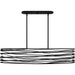 Myhouse Lighting Quoizel - SPL542K - Five Light Linear Chandelier - Spiral - Mystic Black