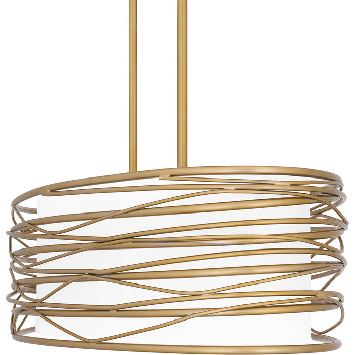 Myhouse Lighting Quoizel - SPL542LG - Five Light Linear Chandelier - Spiral - Light Gold