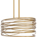 Myhouse Lighting Quoizel - SPL542LG - Five Light Linear Chandelier - Spiral - Light Gold