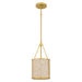 Myhouse Lighting Quoizel - STO1508BRG - One Light Mini Pendant - Stoneland - Brushed Gold