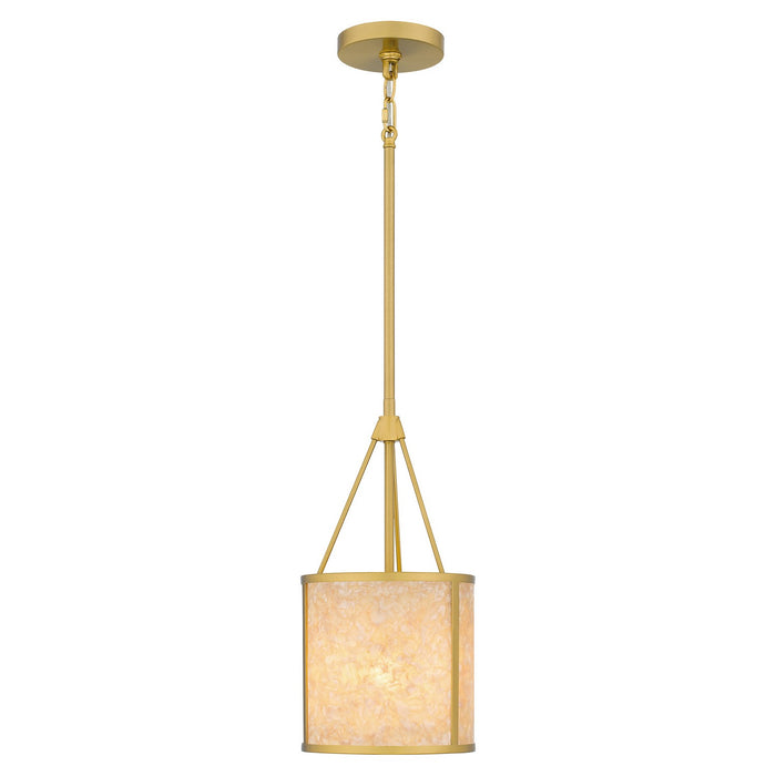 Myhouse Lighting Quoizel - STO1508BRG - One Light Mini Pendant - Stoneland - Brushed Gold