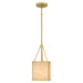 Myhouse Lighting Quoizel - STO1508BRG - One Light Mini Pendant - Stoneland - Brushed Gold