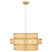 Myhouse Lighting Quoizel - STO2824BRG - Six Light Pendant - Stoneland - Brushed Gold