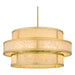 Myhouse Lighting Quoizel - STO2824BRG - Six Light Pendant - Stoneland - Brushed Gold