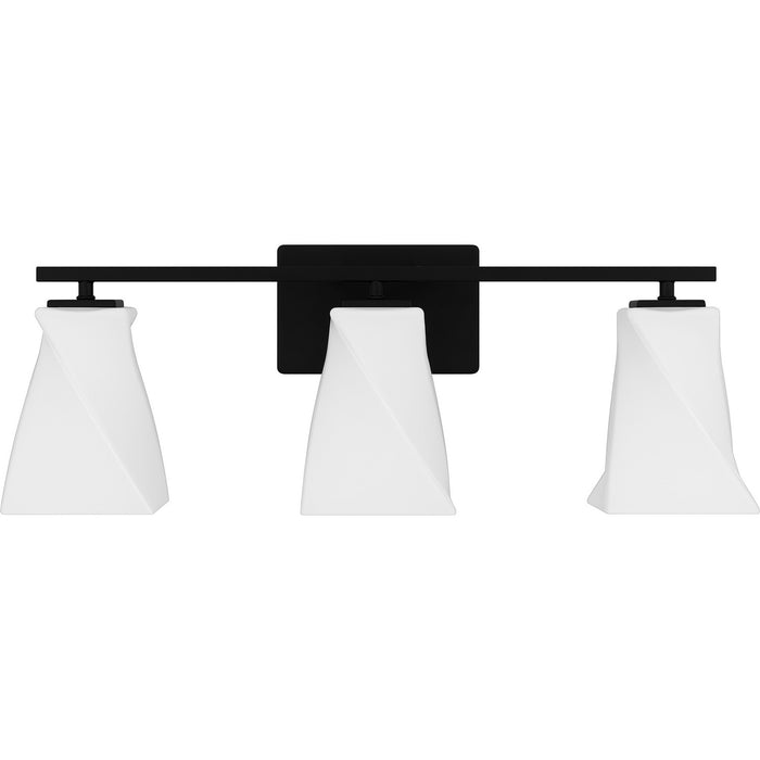 Myhouse Lighting Quoizel - STS8624MBK - Three Light Bath - Stetson - Matte Black