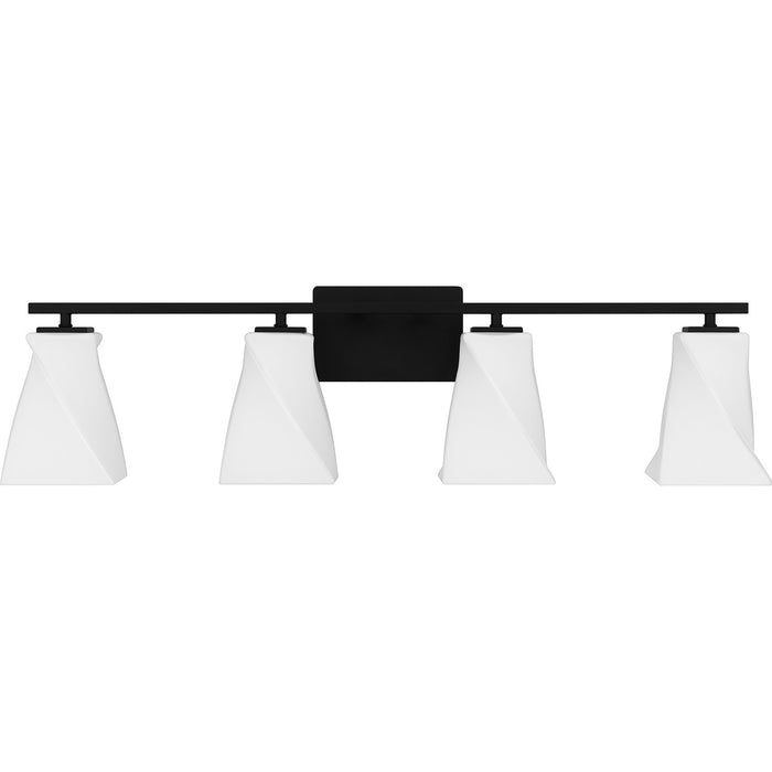 Myhouse Lighting Quoizel - STS8634MBK - Four Light Bath - Stetson - Matte Black