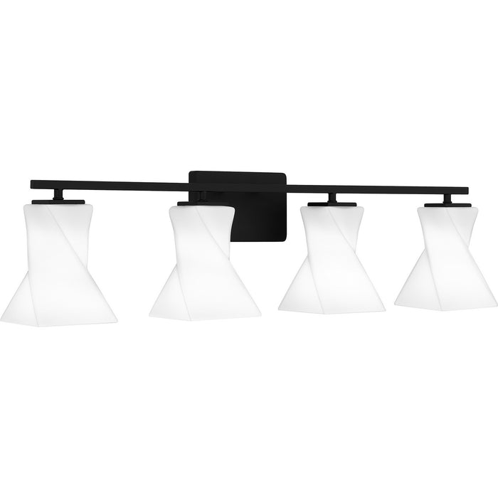 Myhouse Lighting Quoizel - STS8634MBK - Four Light Bath - Stetson - Matte Black