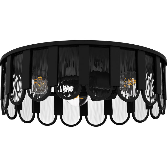 Myhouse Lighting Quoizel - VEA1616MBK - Three Light Flush Mount - Vera - Matte Black