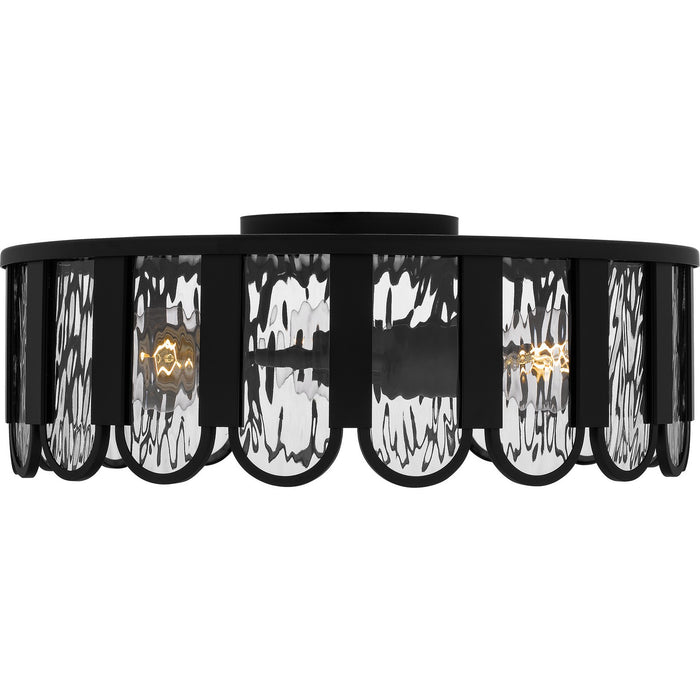 Myhouse Lighting Quoizel - VEA1616MBK - Three Light Flush Mount - Vera - Matte Black