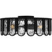 Myhouse Lighting Quoizel - VEA1616MBK - Three Light Flush Mount - Vera - Matte Black