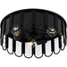 Myhouse Lighting Quoizel - VEA1616MBK - Three Light Flush Mount - Vera - Matte Black