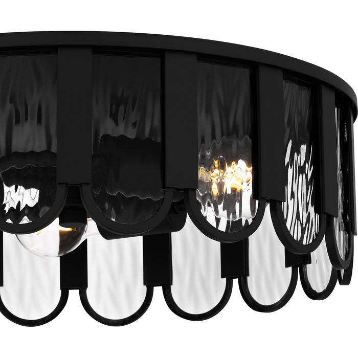 Myhouse Lighting Quoizel - VEA1616MBK - Three Light Flush Mount - Vera - Matte Black