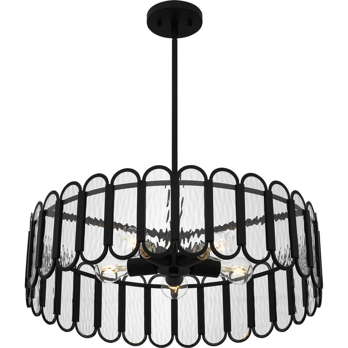 Myhouse Lighting Quoizel - VEA2824MBK - Five Light Pendant - Vera - Matte Black