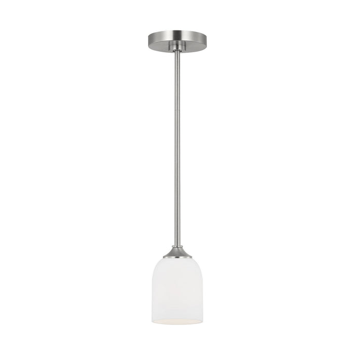 Myhouse Lighting Generation Lighting - GLP1021EN3/BS - One Light Mini Pendant - Emile - Brushed Steel