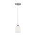 Myhouse Lighting Generation Lighting - GLP1021EN3/BS - One Light Mini Pendant - Emile - Brushed Steel