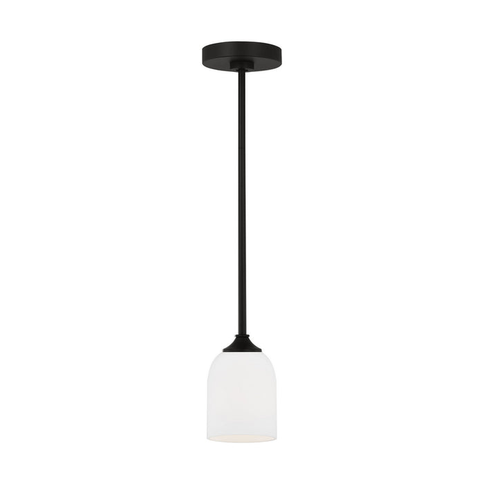 Myhouse Lighting Generation Lighting - GLP1021EN3/MBK - One Light Mini Pendant - Emile - Midnight Black