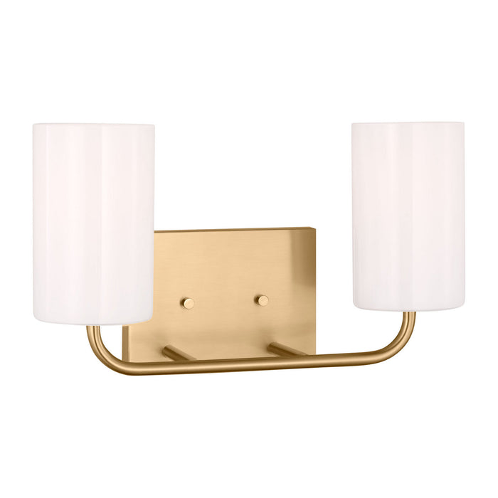 Myhouse Lighting Generation Lighting - GLV1002EN3/SB - Two Light Vanity - Rhett - Satin Bronze