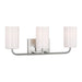 Myhouse Lighting Generation Lighting - GLV1003EN3/BS - Three Light Vanity - Rhett - Brushed Steel