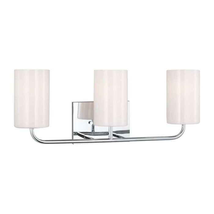 Myhouse Lighting Generation Lighting - GLV1003EN3/CH - Three Light Vanity - Rhett - Chrome