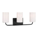 Myhouse Lighting Generation Lighting - GLV1003EN3/MBK - Three Light Vanity - Rhett - Midnight Black