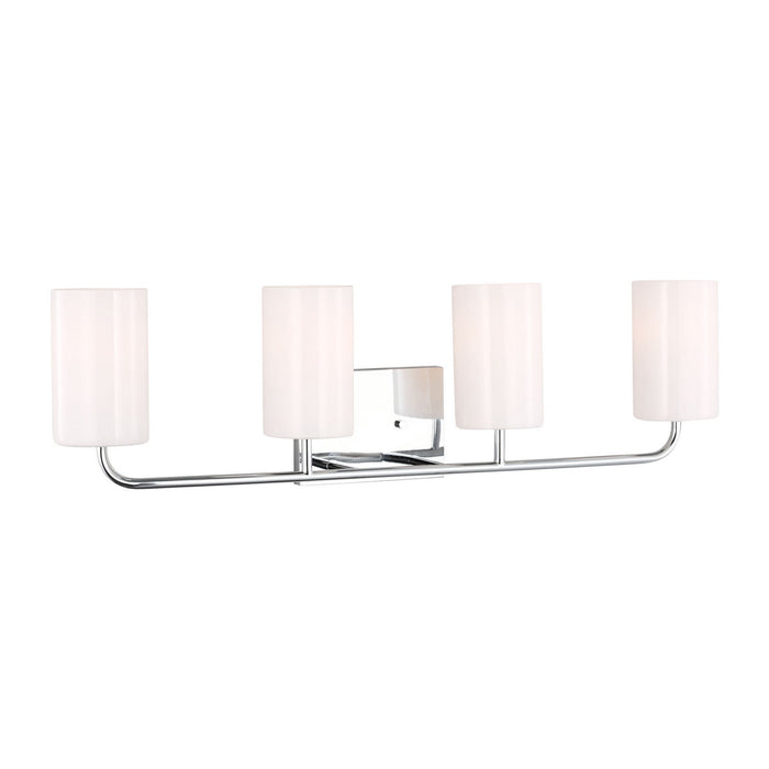 Myhouse Lighting Generation Lighting - GLV1004EN3/CH - Four Light Vanity - Rhett - Chrome