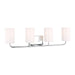 Myhouse Lighting Generation Lighting - GLV1004EN3/CH - Four Light Vanity - Rhett - Chrome