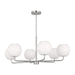 Myhouse Lighting Generation Lighting - GLC1066EN3/BS - Six Light Chandelier - Rory - Brushed Steel